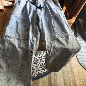 Vintage Gitano baggy jeans elastic cinch waist size medium 32 acid wash